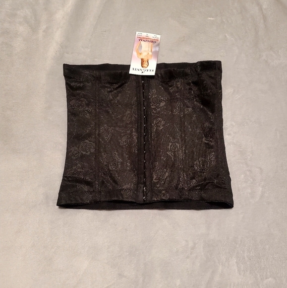 Elegante Black Corset Waist Trainer Body Support Size XL NWT - Picture 1 of 7